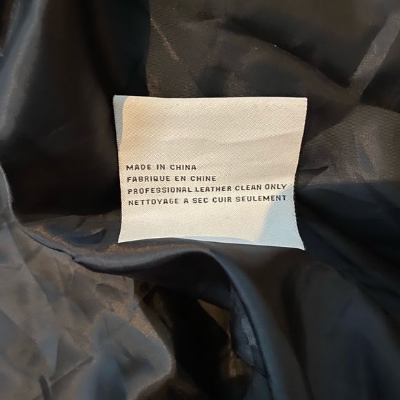 Columbia Men’s Size XXL Black Leather Jacket Full Zip - Picture 6 of 7